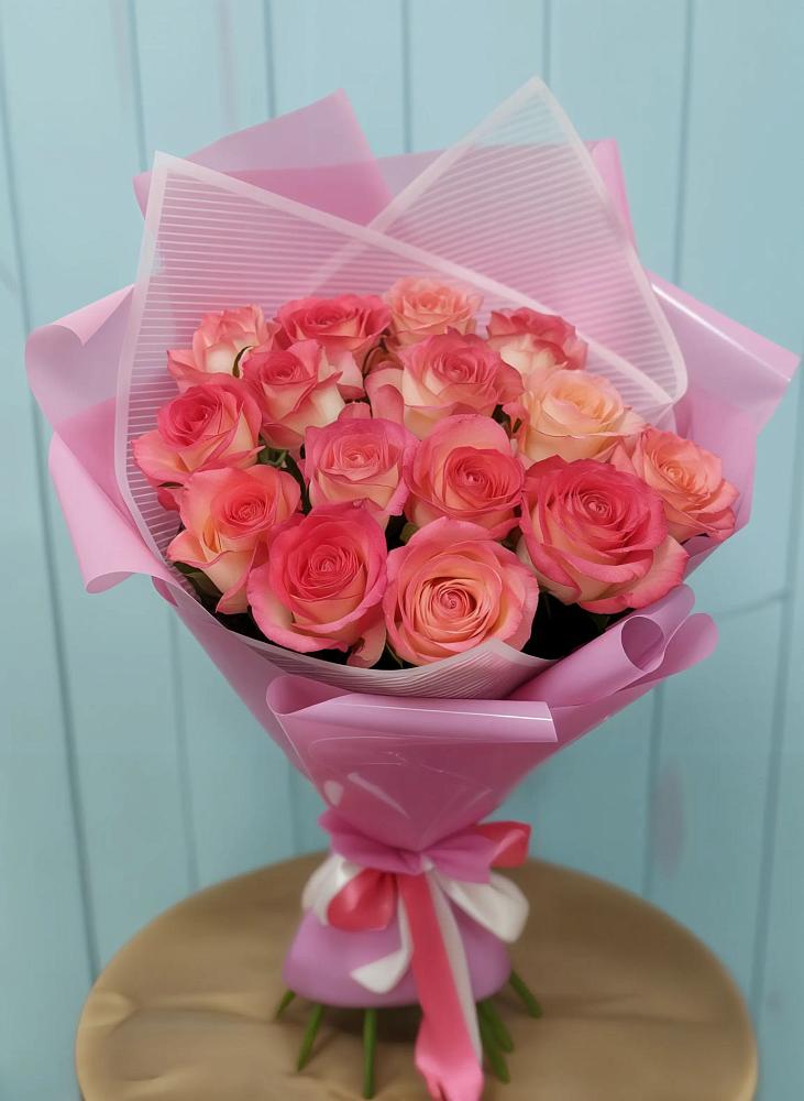 Букет 15 Розовых роз Равель в Алексеевка Алексеевский район