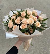 Букет Кремовые розы Латте в Алексеевка Алексеевский район