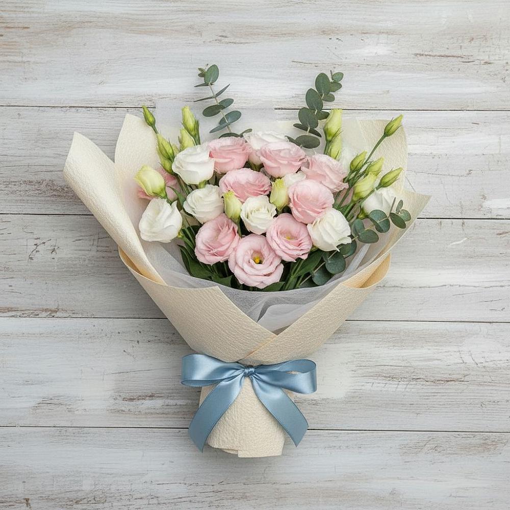 Букет цветов из: Лизиантусы в Алексеевка Алексеевский район